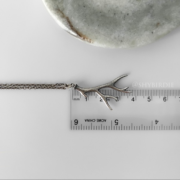 NEW Artisan Antler Sterling Silver Pendant Necklace - Picture 3 of 8